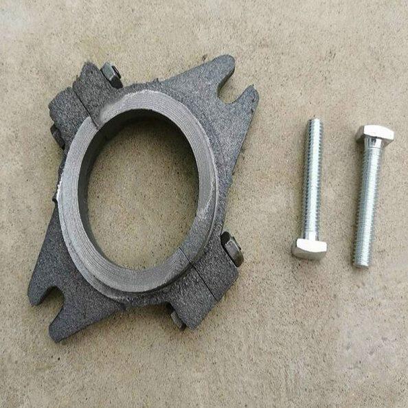 离心水泵配件盘根泥浆泵对夹式填料密封压盖尺寸耐磨铸铁渣浆料盖