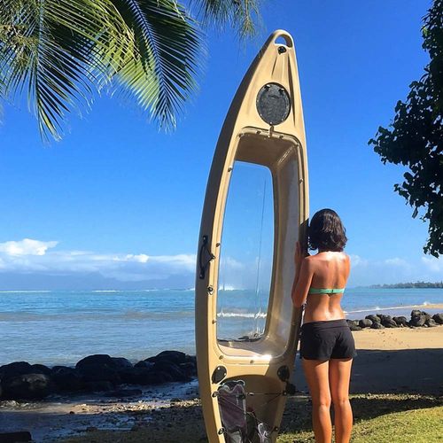 新款轻型单人半透明皮划艇 水中游乐冲锋舟 透明船漂流船独木舟