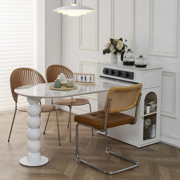 奶油风岩板岛台餐桌一体可伸缩家用现代简约小户型茶桌茶台带茶炉,住宅家具,岛台餐桌,淘宝优惠券,粉丝福利购,淘宝优惠卷