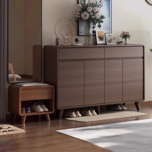 鞋柜家用门口一体柜入户大容量储物柜落地楼道靠墙收纳分层架鞋架