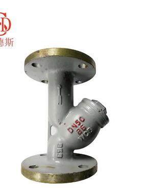 L41H-1GL41H-166钢GC法兰过滤器铸法兰蒸汽导热油Y型过滤器