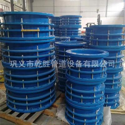 DN500双法兰伸缩15器钢单法兰伸缩节松套伸缩制接头国标源厂头家
