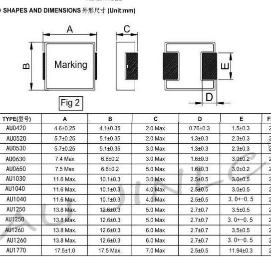 一体成型电感0707R*7*55MM4.7/10/22/33/47/15/2.2UH47NWU大电流
