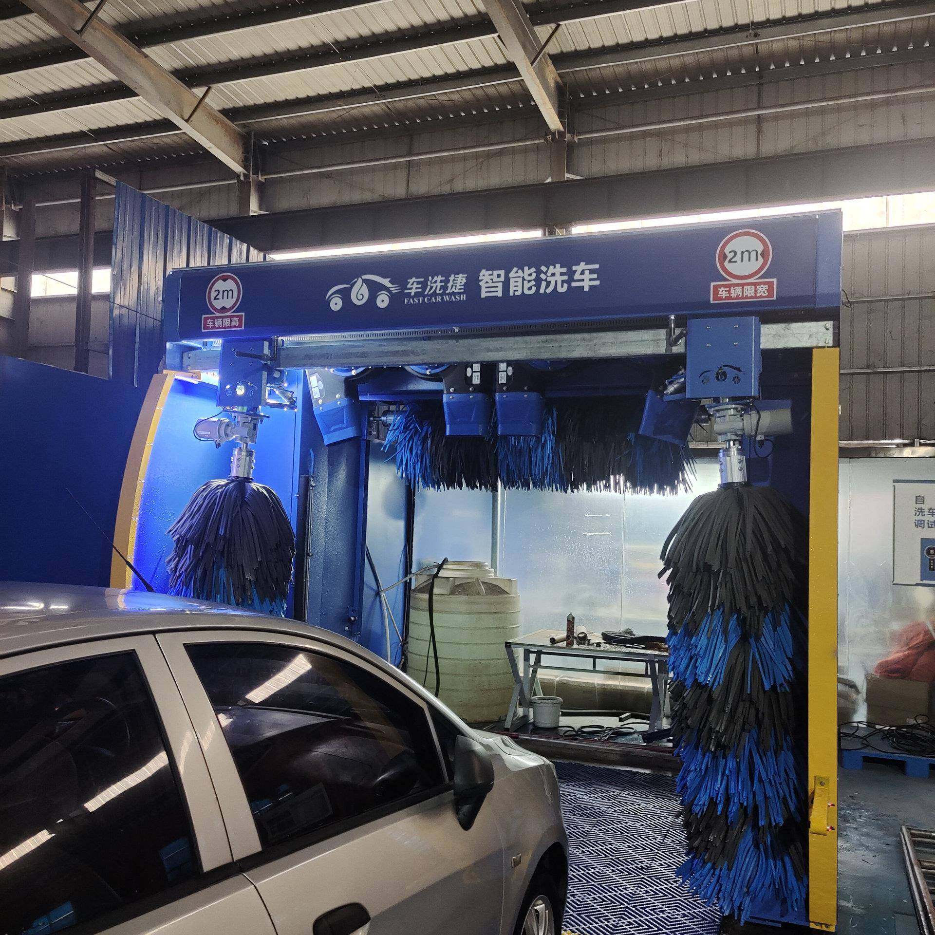 洗捷安全自动洗车设备智能防车撞安全洗系统EJV商用车场所全运营