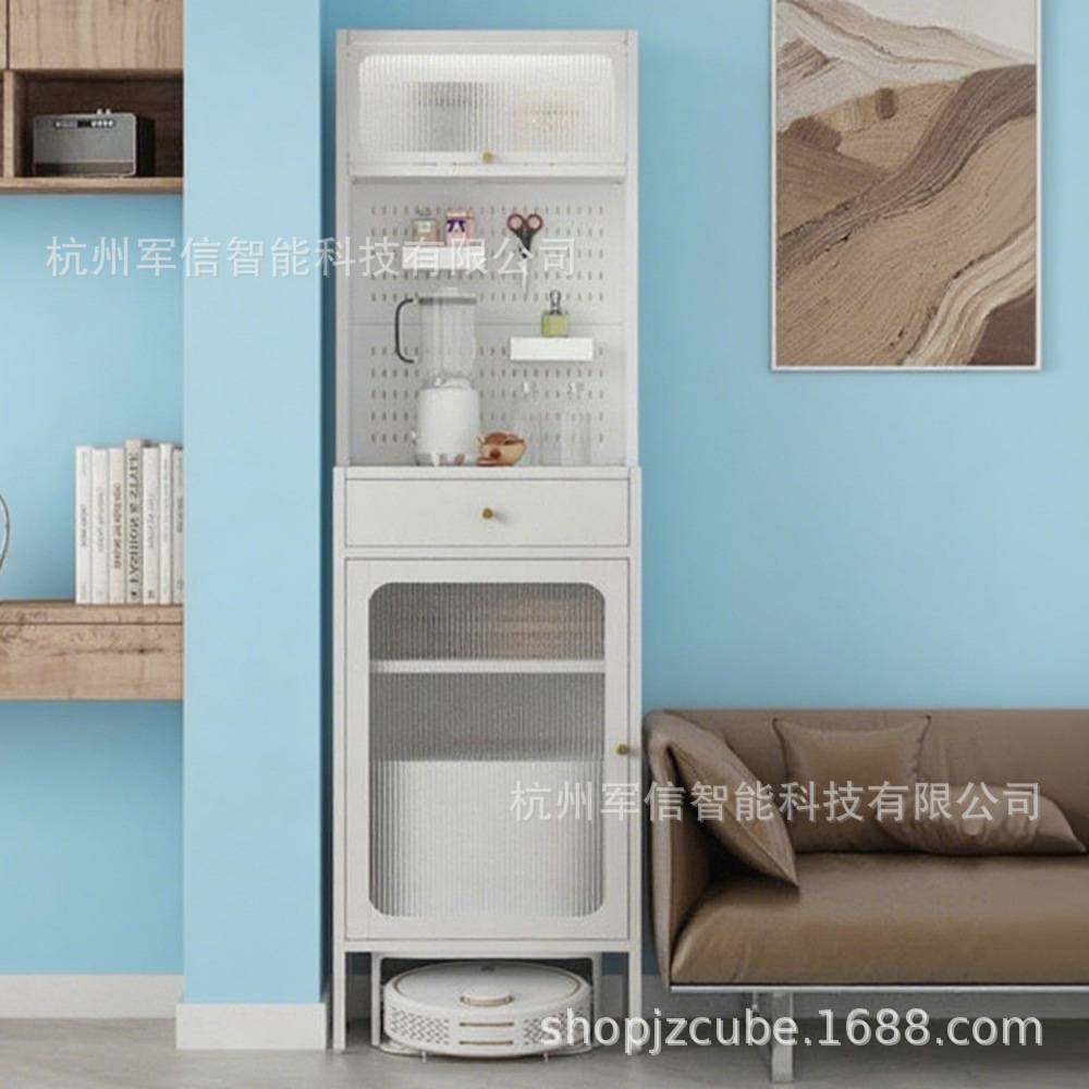 扫地机器人置物架客厅茶水收纳柜桌面收纳架餐边柜落地厨房柜多层