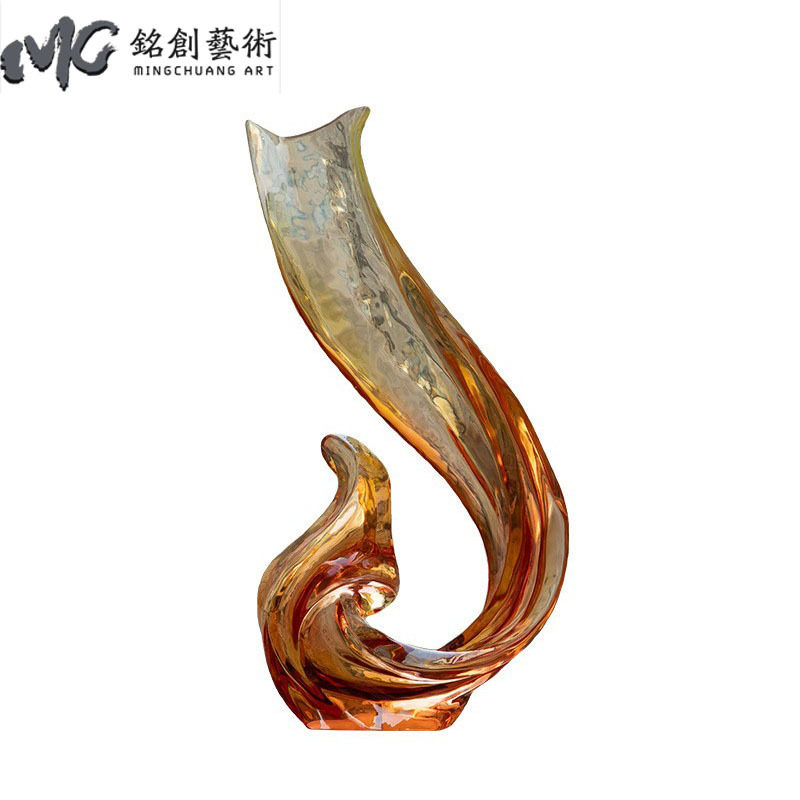 现代透明树脂雕塑摆件客厅玄关