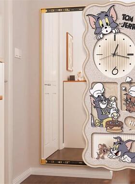 客猫衣QSP和老鼠推式拉全身镜厅装饰画玄关时钟镜子挂画卧室隐藏
