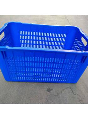 厂家直销大号菜方形萝长加厚周箩塑料蓝QSI色水果蔬箩筐周转转塑