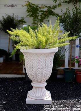 马柱装饰摆示54510001件盆欧式花园庭院子膏婚庆展台石户外花花架