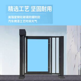 小区门禁系统人行通道智能广告门 刷卡遥控人脸识别开门电动栅门