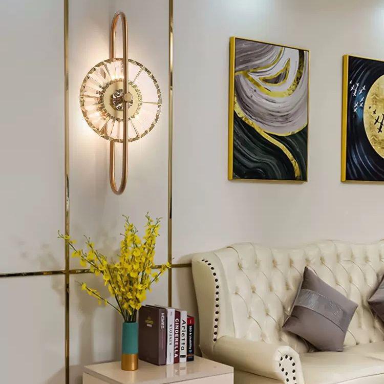 奢室LED壁973灯充电款卧厅水晶酒客店工程别墅轻装饰室内壁挂式