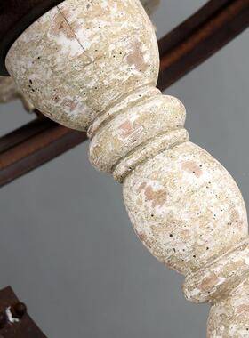 美式复楼古木吊灯XSAL1216现吊代简约实欧式客厅灯复式创意工业风