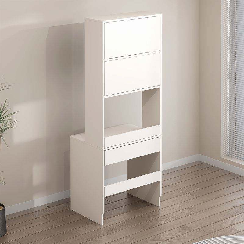 电脑桌小型家用实木办公桌单人儿童卧室轻奢书桌书柜一体定 制60