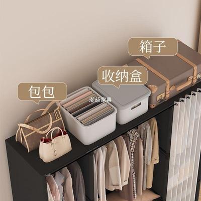 包围易容布衣柜家用全出租房卧室带抽屉RL555555防尘多层收纳大量