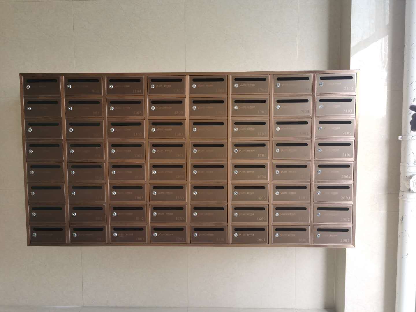 不锈钢信报箱柜多格投票意见箱带锁室外学校别墅小区防雨信报柜