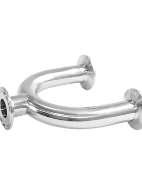 304不锈钢快装三通弯头u形卫生级快速卡箍卡盘异径弯管3通接头管