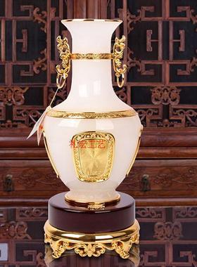 大富大贵花瓶摆件琉璃玉工艺品创意时尚家居饰品客厅酒柜装饰摆设