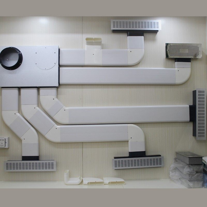 中央新风系统地出风分风器配件地送风分支器132*30扁管地面分支箱