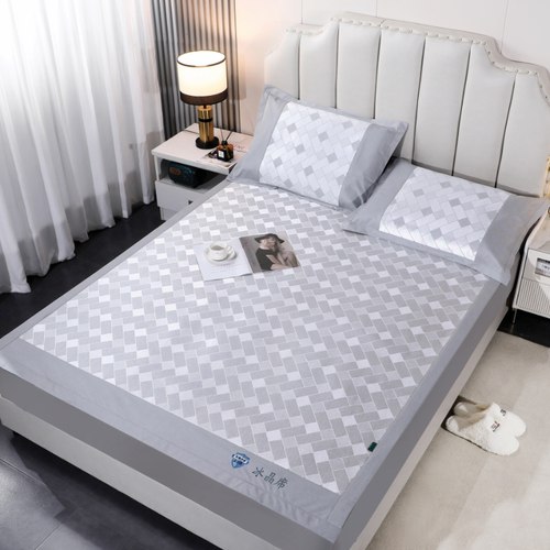 丝丝美抗菌冰晶席可折叠冰丝席三件套