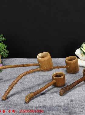 方塔奇浴佛勺子 竹勺竹瓢 九龙浴佛盆配用勺摆件