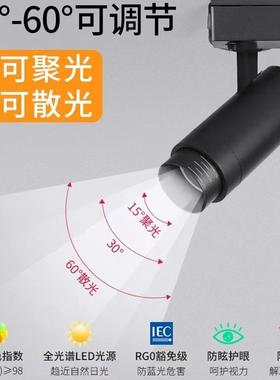 led斗胆灯双头单头双眼射灯筒灯黑色方形格栅嵌入式豆胆灯家用