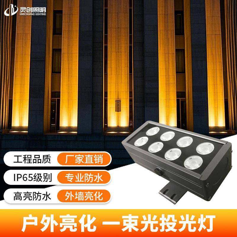 新品热销一束光投光灯 LED户外防水束光灯 亮化外墙柱子投射灯