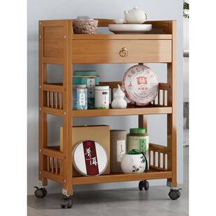 茶台旁边置物架茶桌旁边的置物架超窄旁边的小茶几茶茶桌旁边的置