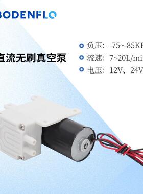 负压85kpa隔膜泵20升抽气无刷电机长寿命12V24V迷你小真空泵气泵