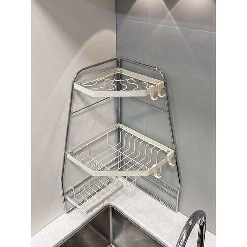 三角架沥水架碗架放餐具盘子稳固厨房碗筷置物架加厚拐角水槽窗台