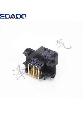1-776280-1国产14孔汽车连接器接插件镀金弯针针座ECU控制器