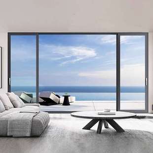 平移侧压气密窗断桥铝系统窗隔音封阳台铝合金推拉窗漂移窗