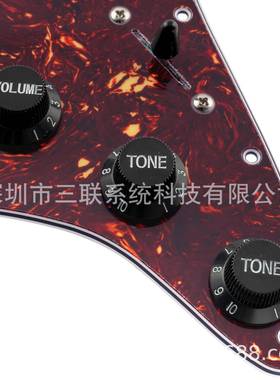 电吉他电路集成护板套装音FEUT面SH电位器旋S钮拾器单单S双深棕龟