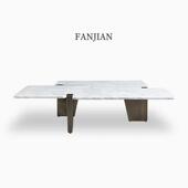 意现代简客约不规则方创形天然大理石设EYE式 计师意茶几厅家用小