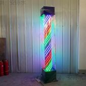 NWT理发店转灯落户外防水廊标灯志炫彩地玻璃美发店灯发箱可批垒