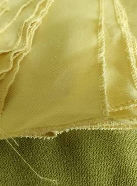 1面414黄色芳纶梭织布耐高温阻KD-F260g燃布料料工装用阻燃260gsm