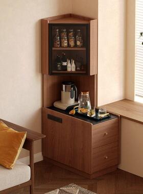 实户木床头柜收28008纳体简约高柜储物一柜家用卧置室小型床边柜