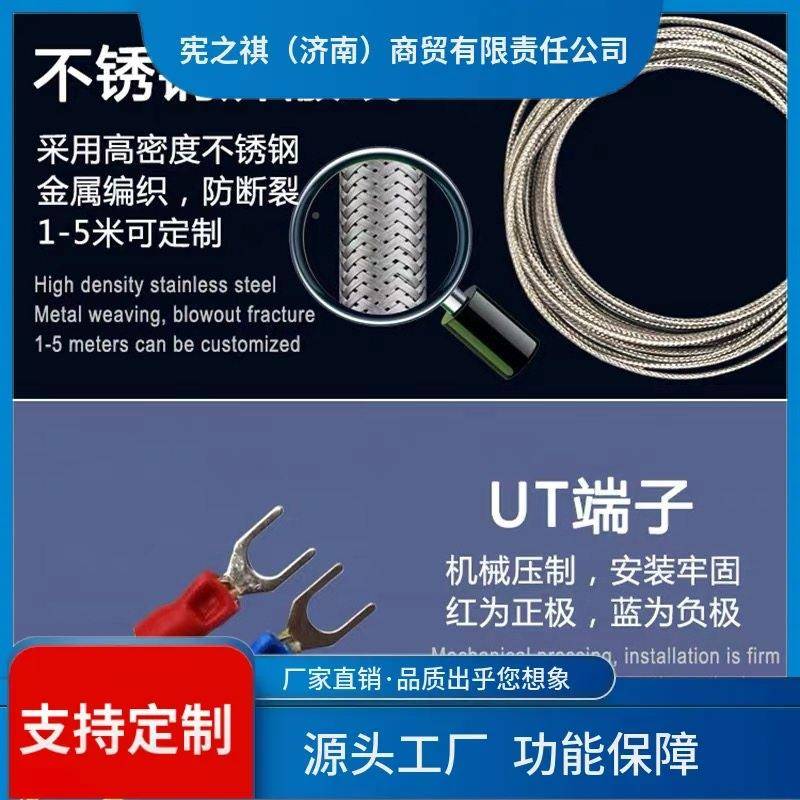 询~K型E型PT10热电偶温度感测测器弹簧式螺钉电热AEC偶温式控0温