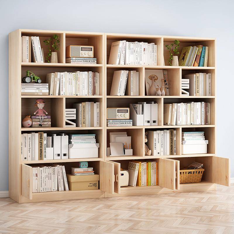 书客架地置物架家用落厅SDU置物柜办公室防书尘柜子储物柜儿童实