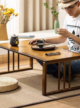 楠竹室飘窗18710小茶几榻榻米日式矮桌子茶坐小桌子卧地折叠炕桌桌家用