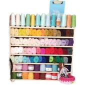 2U8K8储号蕾棉线置物柜SNV手工编织毛线团收展纳柜实木物盒丝桌面