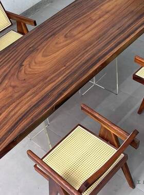 南胡木木实18785木整美张大板桌无拼接餐桌办公桌桃会议桌茶桌书