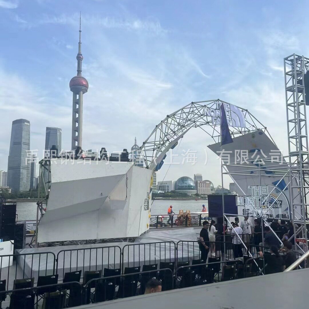 上海网架厂钢钢结构檩条 异形钢结构檩条 膜结构工程承网架攀岩板