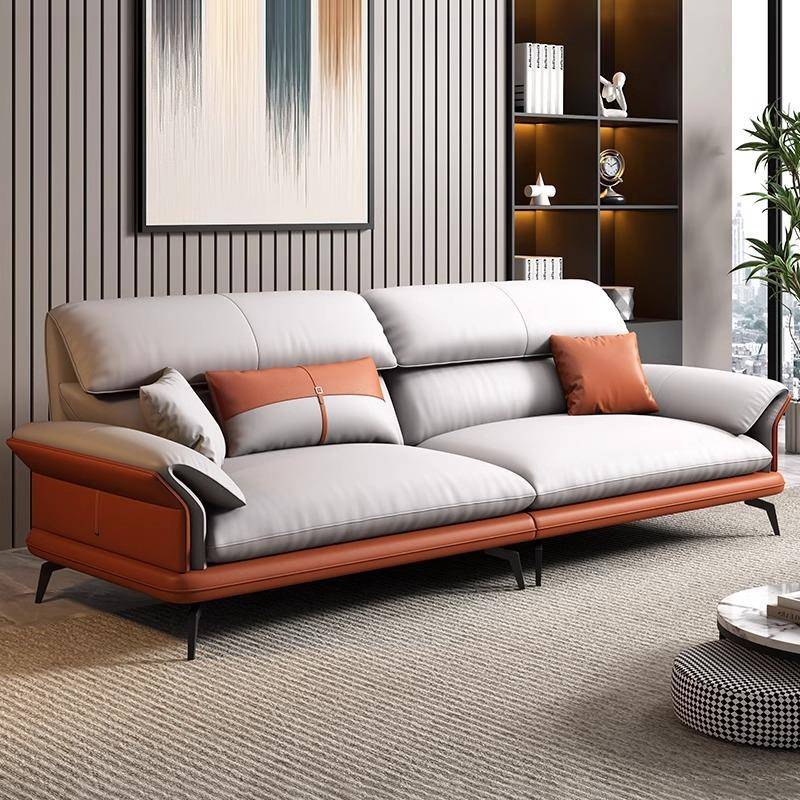 办公沙发商务会议会公客老板办闲室接待区休现EVR代茶几组合套装