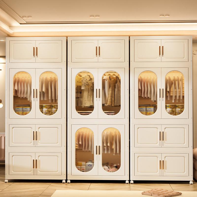 衣柜收童纳柜可折叠用DDG儿宝宝卧室衣家橱塑料置物柜服衣儿童储