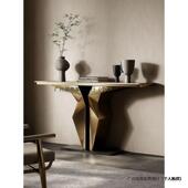 轻奢玄关台WTF桌子别墅酒店简约代进装 入户置物架过道饰柜现条案