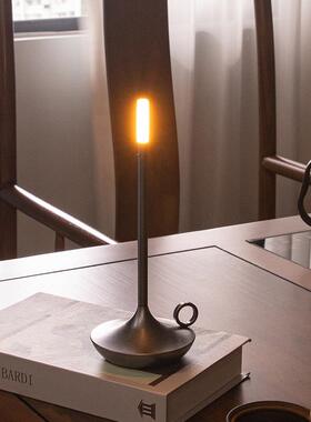 代简阿约拉丁台卧室灯装现饰BTV床头创意小夜灯充电触摸氛围蜡烛