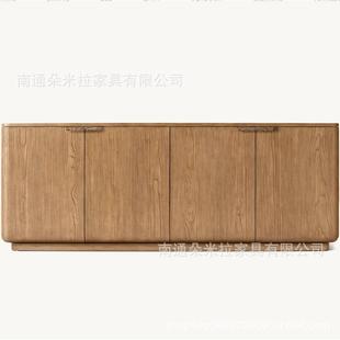 RH美式乡村柜复古实木关餐柜WVE入户玄家用储边物柜收纳柜
