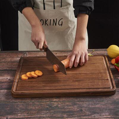 实饭木切菜板家用厨房黑胡桃木水质和商面砧KRY板用店大号果蔬菜