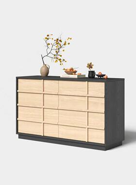 中古实木斗柜室简床约头床尾收纳柜卧抽关屉柜客厅玄83516柜储物