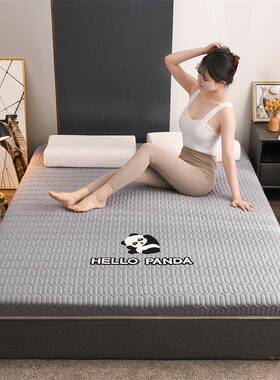 豆A类针织棉床大棉刺绣学生单垫人加厚保暖床垫OLZ榻榻软垫米褥